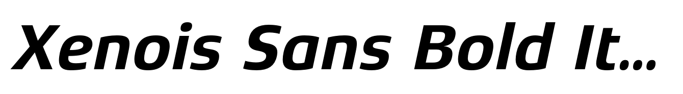 Xenois Sans Bold Italic